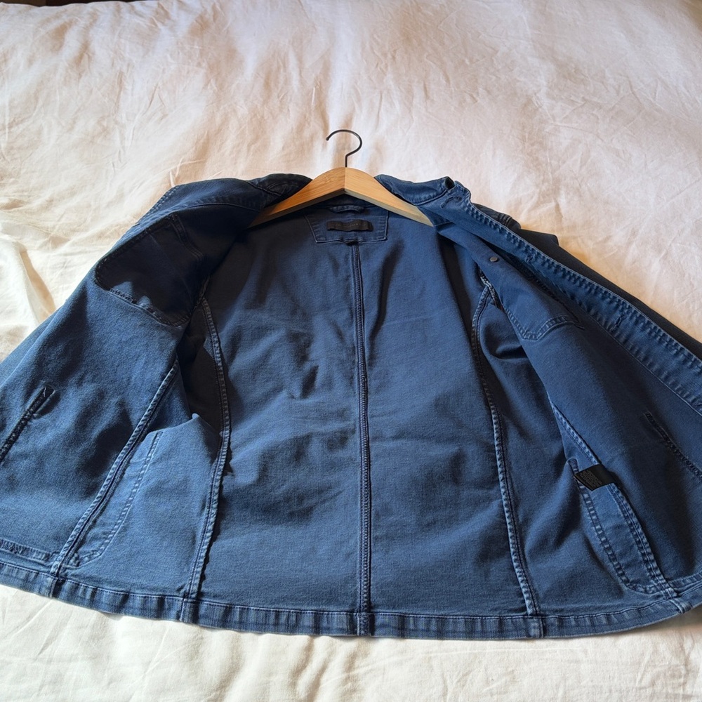 John Varvatos Dark Blue Shirt Jacket - Picture 4 of 7